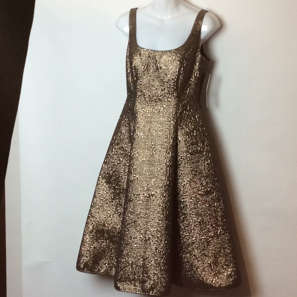 Nicole Miller gold dress NWT size 2